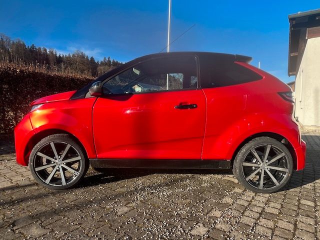 Spuggal Aixam Ambition Coupe GTI ABS rot Mopedauto Microcar in Palling