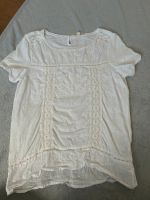 weiße schicke Bluse von Esprit Gr. Xs/ T-Shirt mit Häkeleinsatz Nordrhein-Westfalen - Neuenkirchen Vorschau