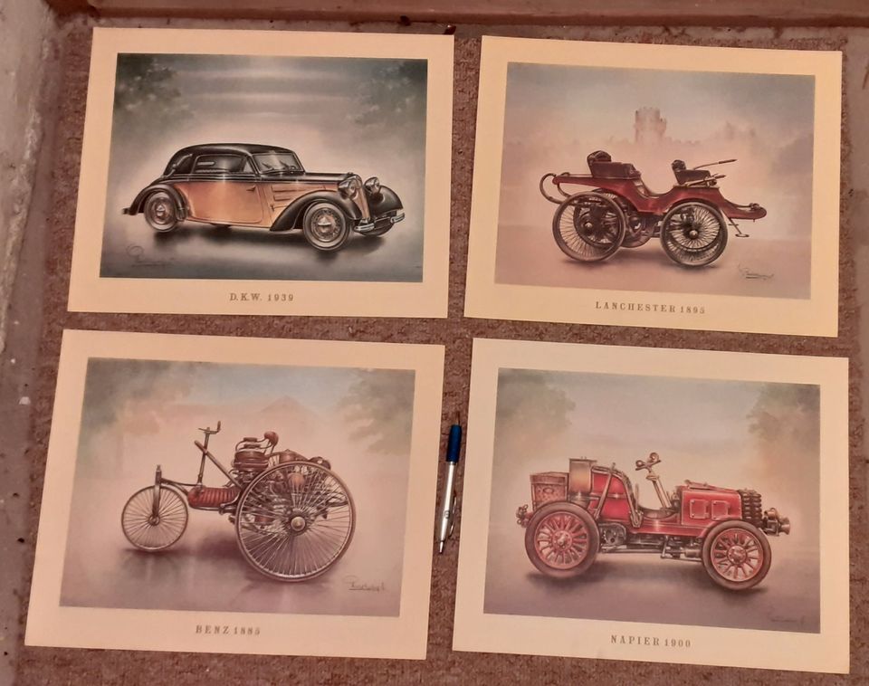 Auto Oldtimer Plakat Poster u.a Aral Oldtimer Album Sammlung in Oberursel (Taunus)