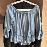 ONLY Oberteil Schulterfrei 36 Blau Bayern - Schrobenhausen Vorschau