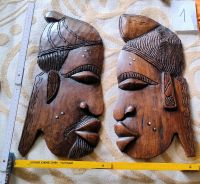 Afrika Holzmaske Mann mit Frau Baden-Württemberg - Radolfzell am Bodensee Vorschau