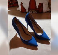 Sexy Heels - Velours - royalblau - Größe 40 - TOP! Bayern - Karlsfeld Vorschau