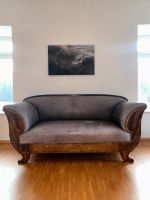 Sofa Couch antik BJ 1810 Leder grau/schwarz Nussbaum Eiche Nordrhein-Westfalen - Odenthal Vorschau