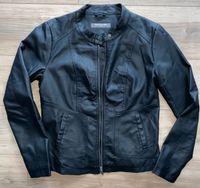 Fake Lederjacke bikerjacke Leder Jacke schwarz L M 38 Hessen - Schwalbach a. Taunus Vorschau