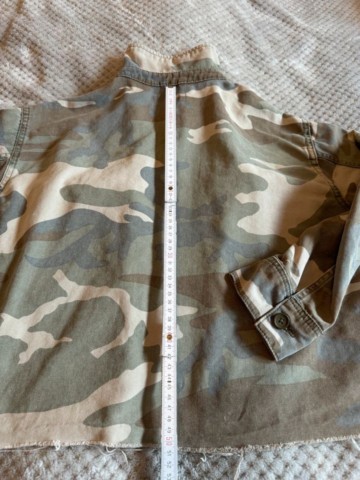 Jeansjacke Cropped Crop Topshop 40/42 Camouflage in Kaltenkirchen