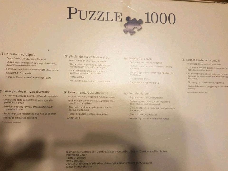 1000er Puzzle Tierfamilie vollständig in Wuppertal