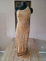 Festliches Pailletten Kleid gold Nordrhein-Westfalen - Nettetal Vorschau