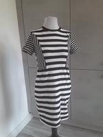 ☆☆Esprit Damen Kleid kurzarm Sommer schwarz weiss Streifen L☆☆ Hessen - Fulda Vorschau