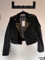 Coole Jeansjacke Bikerjacke Nieten Punk Größe S NEU Thüringen - Eisenach Vorschau