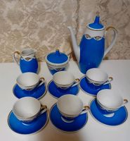 DDR Kaffee Service Lichte Fine China Porzellan Gold Nordrhein-Westfalen - Lage Vorschau