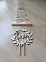 Cake Topper / Tortenstecker "love", Hochzeitstorte, Kupfer/Beere Baden-Württemberg - Karlsruhe Vorschau