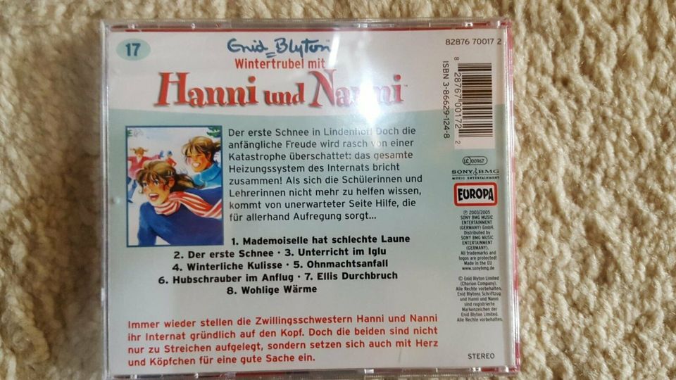 Hörspiel Wintertrubel mit Hanni und Nanni 6 Geschichten CD in Jünkerath