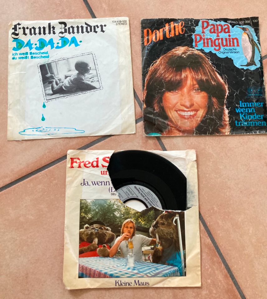 3x Schallplatten Vinyl Frank Zander, Fred Sonneschein & Dorthe in Moosinning