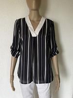 H&M Bluse 3/4 Ärmel marineblau weiß gestreift | Größe XS 34 | NEU Bayern - Waltenhofen Vorschau