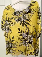 Liberty Bluse Größe XXXL , Gelb m.Schwarz/Weißen Blumen,kurze Arm Sachsen - Leisnig Vorschau