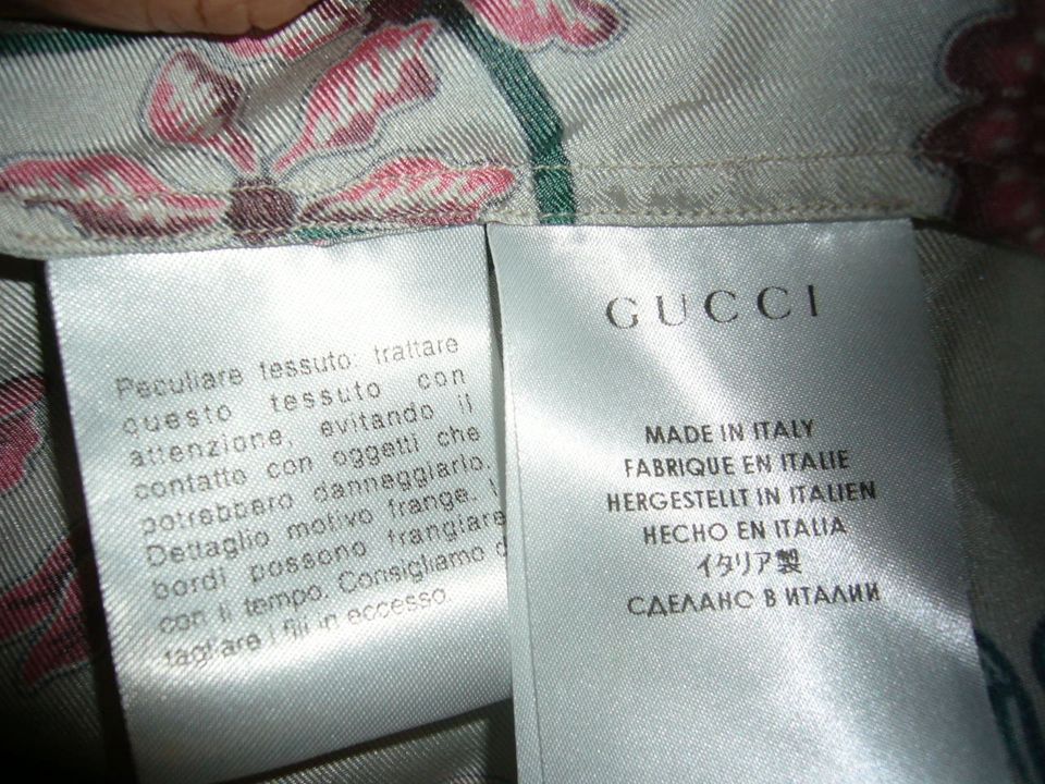 GUCCI, Bluse, bunt, 100%Seide, Gr. ital. 50 (44/46/48), wie neu in Eitorf