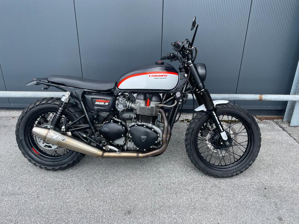 Triumph Bonneville T100 Cafe Racer, Scrambler, Custom, Cafe Race in Freilassing