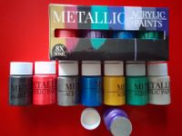 AcrylFarben metallic Karton unbenutzt 8X30ml schimmernd perlglanz Köln - Humboldt-Gremberg Vorschau