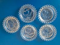 5 DDR Glas Untersetzer, Obst Motiv Thüringen - Mönchenholzhausen Vorschau