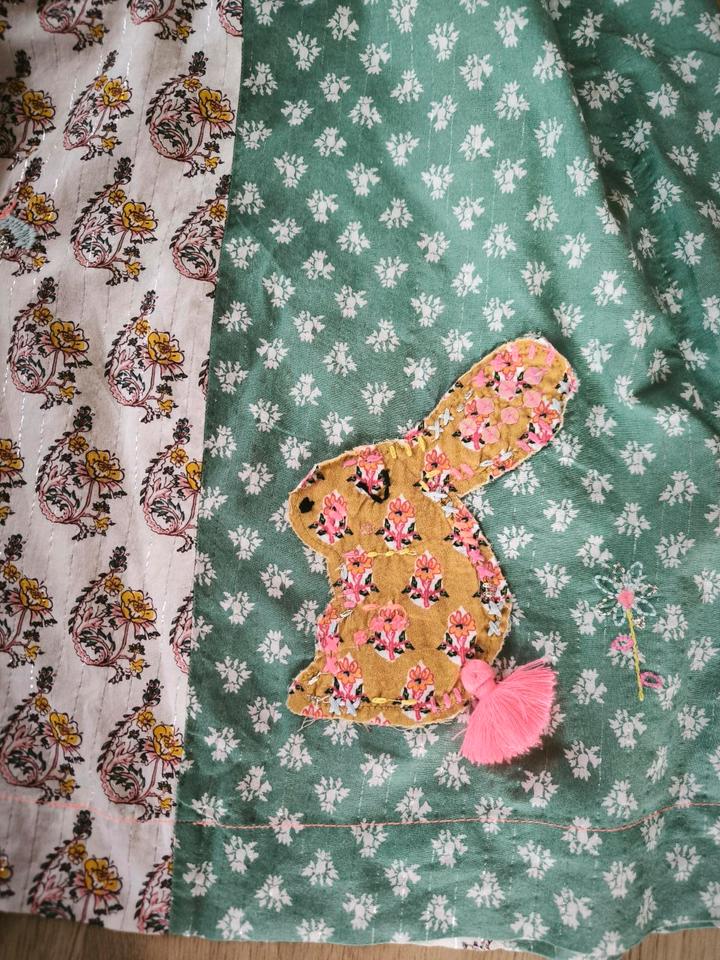 Next Kleid Sommer Hase Glitzer 6-7J 122 neuw Patchwork in Schenefeld
