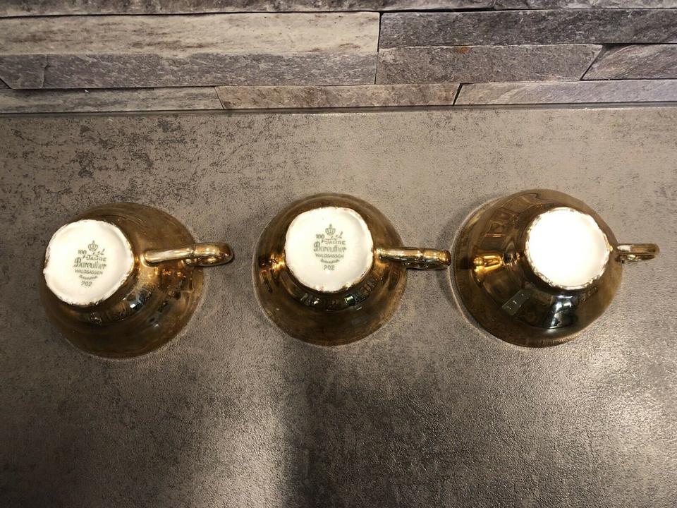 Teeservice goldfarbig aus Omas Vitrine Bareuther 100 Jahre in Dortmund