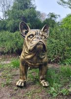 Figur Skulptur Statur Hund Bulldogge in Gold Dekoration Häfen - Bremerhaven Vorschau