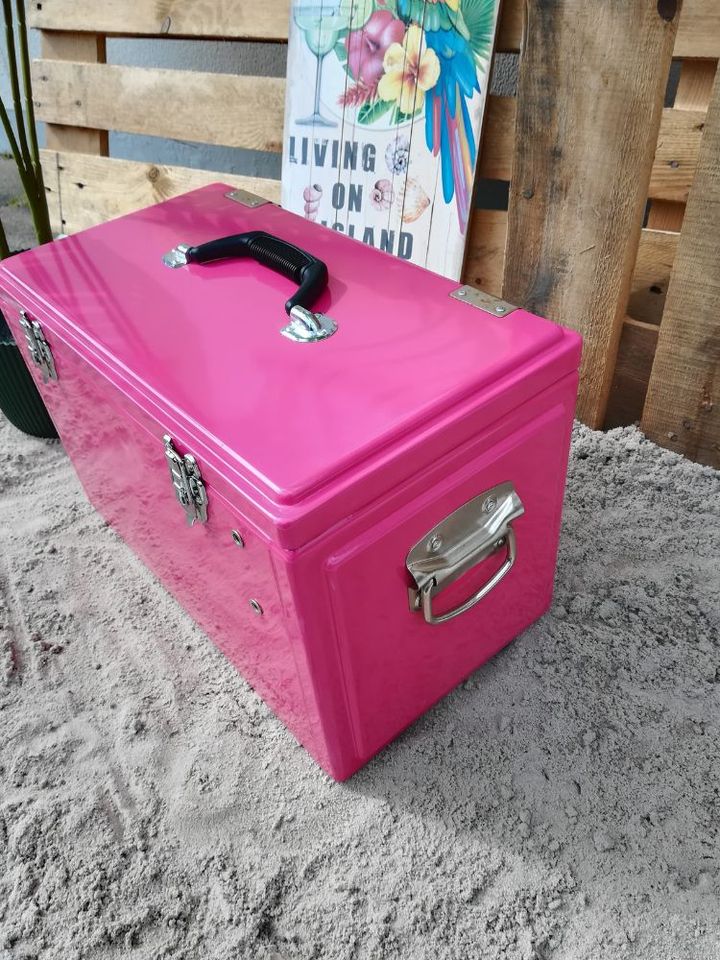 Retro Kühlbox Toolbox, Pink in Löhne