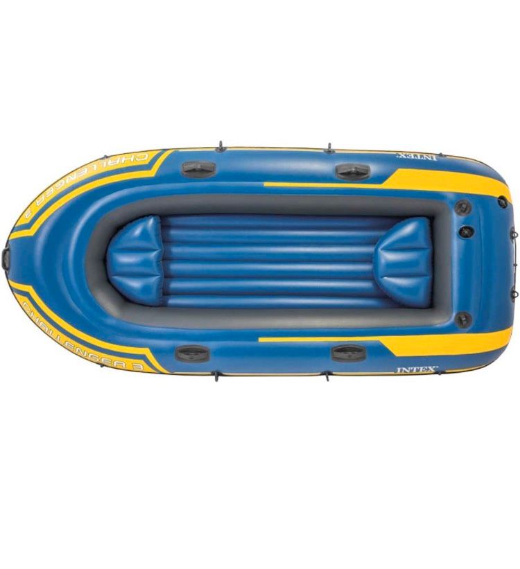 Intex Challenger 3 Set Schlauchboot 295x137x43cm, Blau/Gelb in Düren