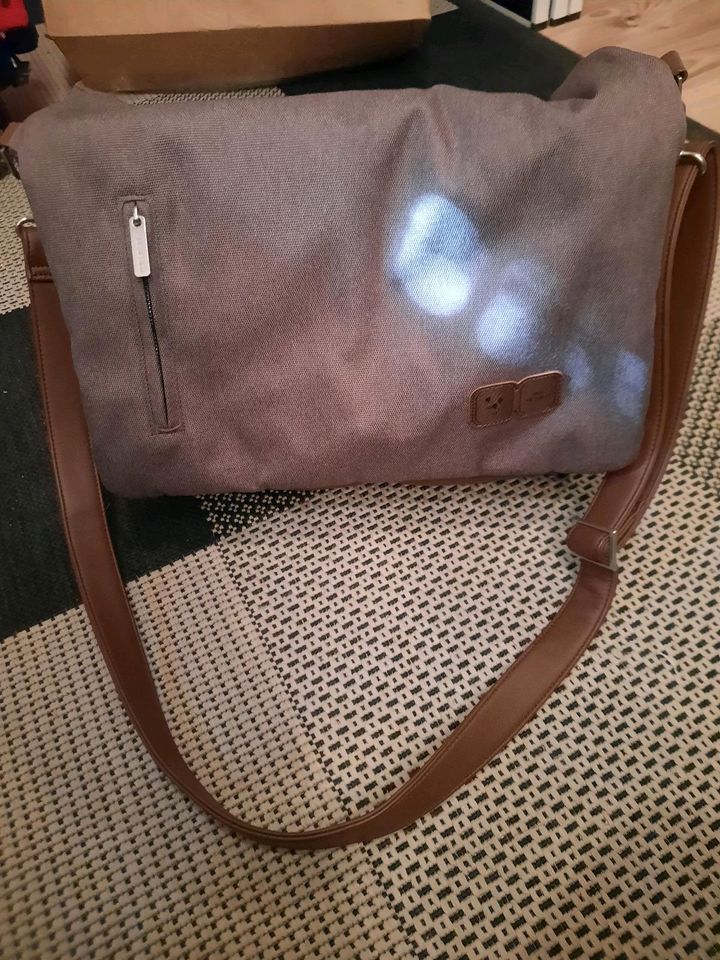 ABC Design Wickeltasche Beige Braun mit zusatz in Bergisch Gladbach