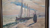 Ölgemälde 120x110cm, Strand, Meer, Segelboote, Frau, Sehnsucht Leipzig - Leipzig, Zentrum Vorschau