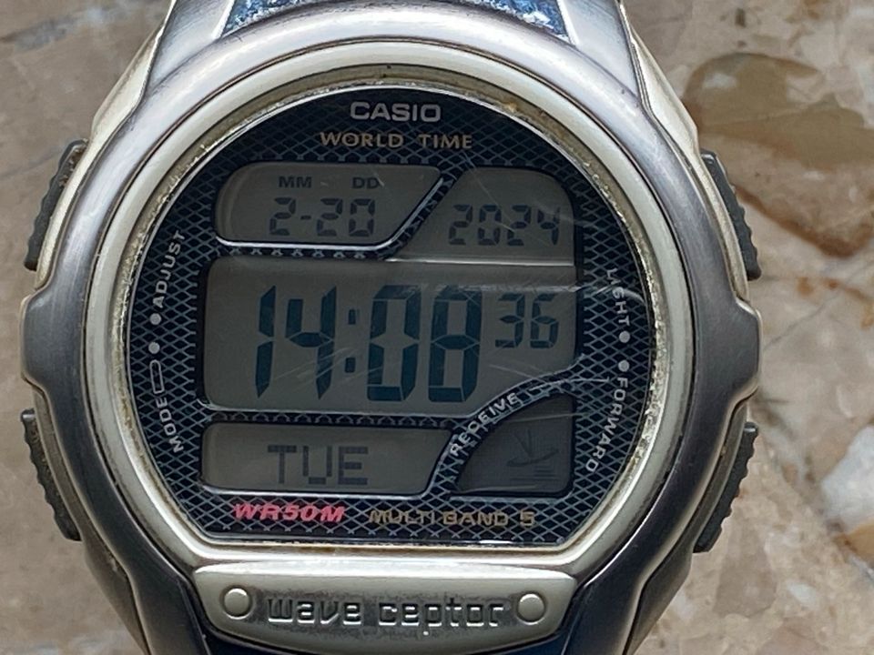 CASIO Wave Ceptor Edelstahl Funkuhr Armbanduhr 3053 in Hagenow