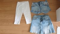 Radlerhose Legging weiß Gr 116 Jeansrock 128 Jeansshort 140 Pankow - Prenzlauer Berg Vorschau