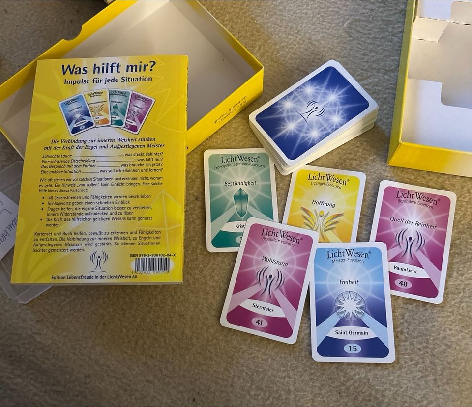 Engelimpulskarten Set mit Buch -  „Was hilft mir?“ in Cottbus