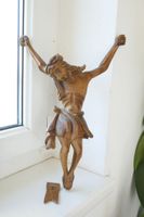 Alter Herrgott Jesus Kruzifix Holz geschnitzt Bayern - Bad Reichenhall Vorschau