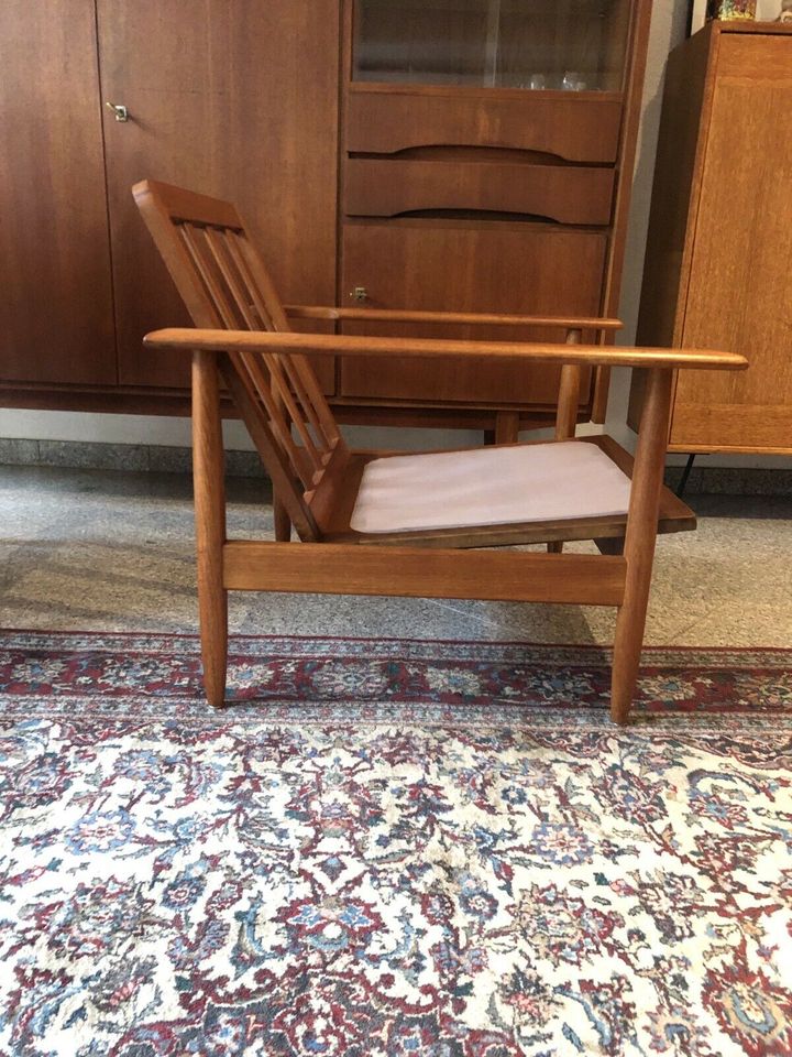 Mid Century easy chair Teak Sessel Danish Design in Schorndorf