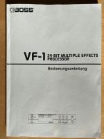 Bedienungsanleitung Handbuch Boss VF-1 Multi Effekt Processor Baden-Württemberg - Dornstadt Vorschau