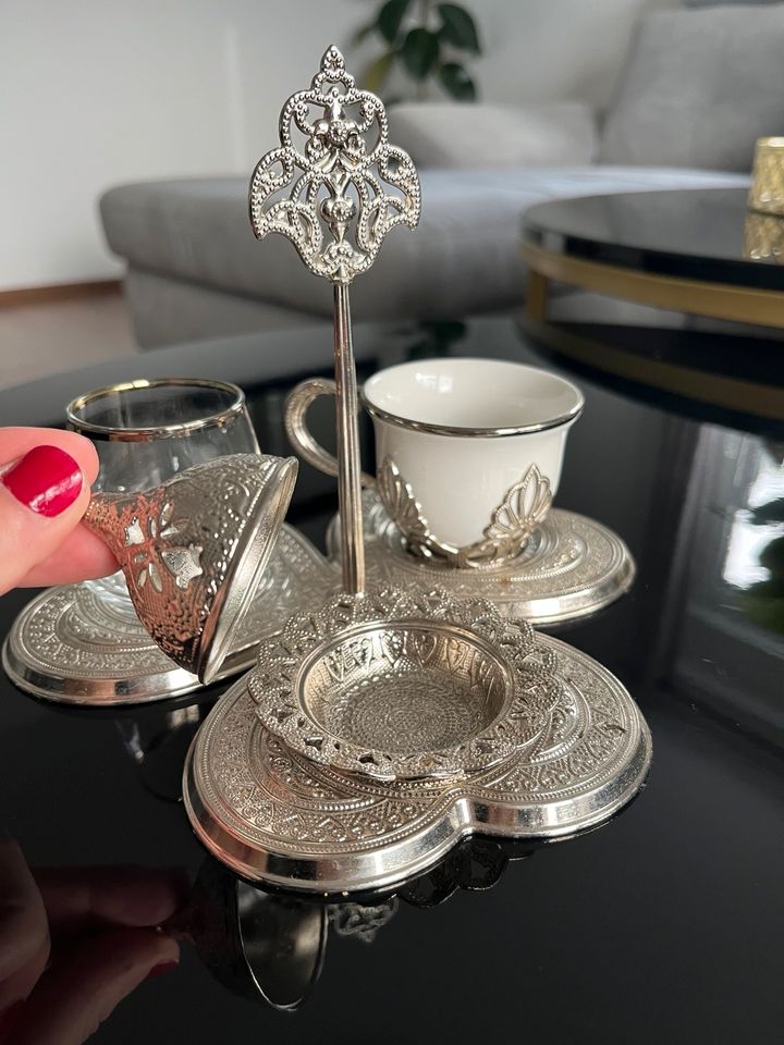 Kaffeetasse für Hennaabend türkischer fincan tepsi in Taunusstein