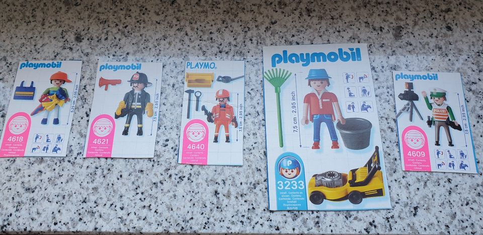 Playmobilfiguren versch. (Ritter, Indianer, Notarzt, Gärtner usw. in Reutlingen