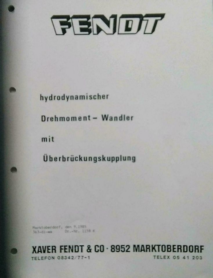 Fendt Drehmoment-Wandler, hydrodynamisch in Wächtersbach