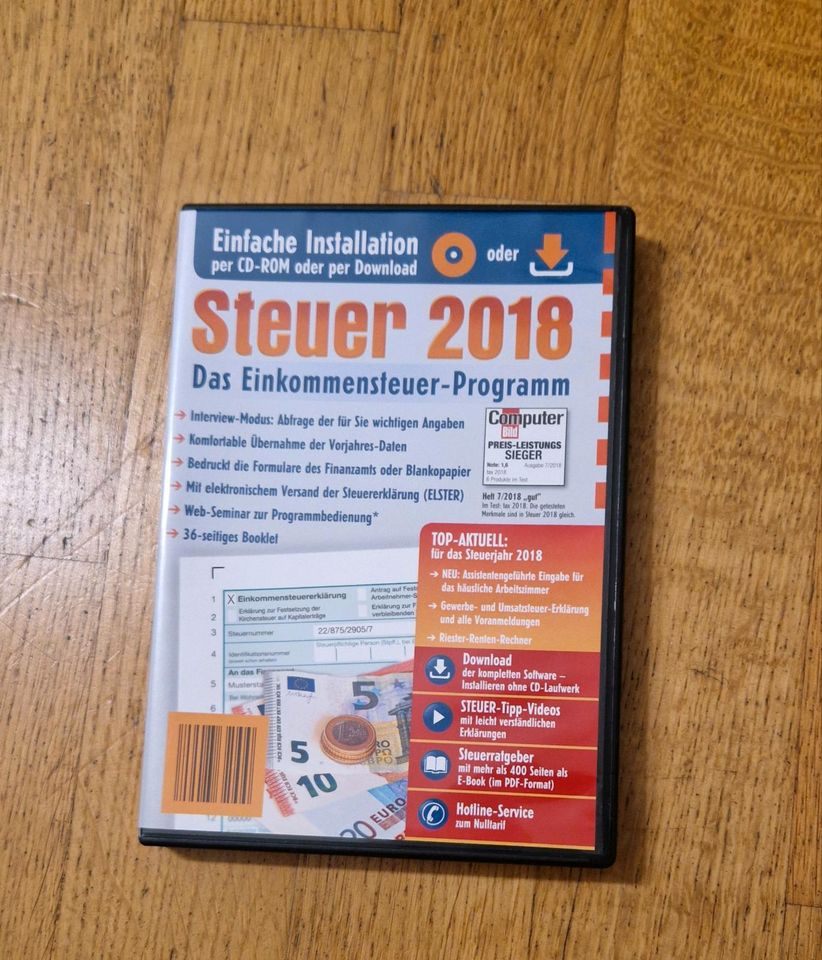 Steuer 2018 Einkommensteuer Programm CD in Hannover