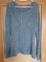 Grau gemusterter Pullover M / Set mit grauem Longshirt Sachsen - Klipphausen Vorschau