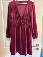 Bonprix Bordeaux rotes samt Kleid gr. M Nordrhein-Westfalen - Straelen Vorschau