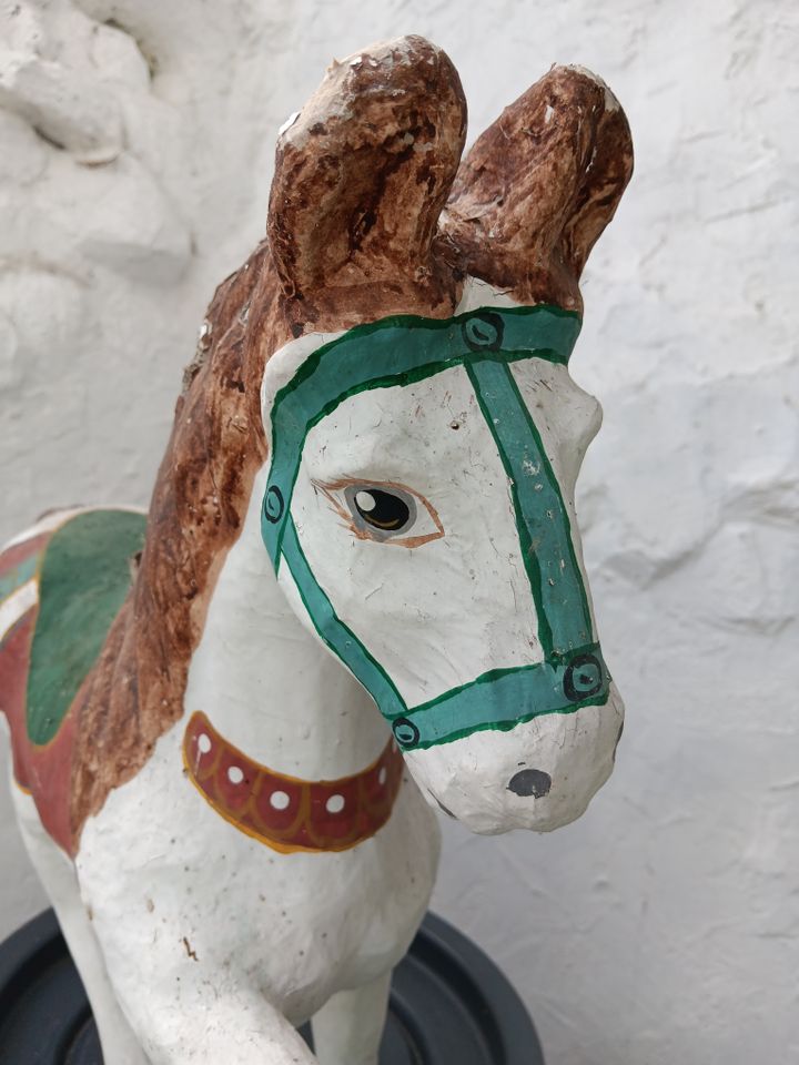 Pappmache Pferd Steckenpferd Pony Kindergeburtstag Zirkuspferd in Schwäbisch Hall