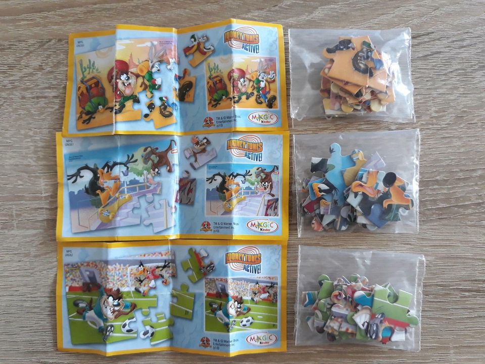 Ü-Ei Kinderüberraschung Figuren Looney Tunes active/Piste Puzzle in Bremen