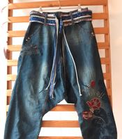 DESIGUAL Jeans Patchwork Haremshosen GÜRTEL Kordeln Glitzer XL Schleswig-Holstein - Nusse Vorschau