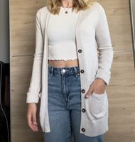 Hollister Cardigan, Grau/Beige, Gr. S/34 Bayern - Weißenburg in Bayern Vorschau