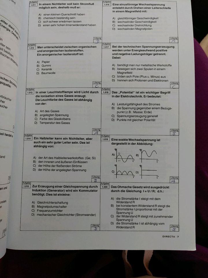 Prüfungsaufgaben Elektrotechnik Auflage 2005 in Markkleeberg