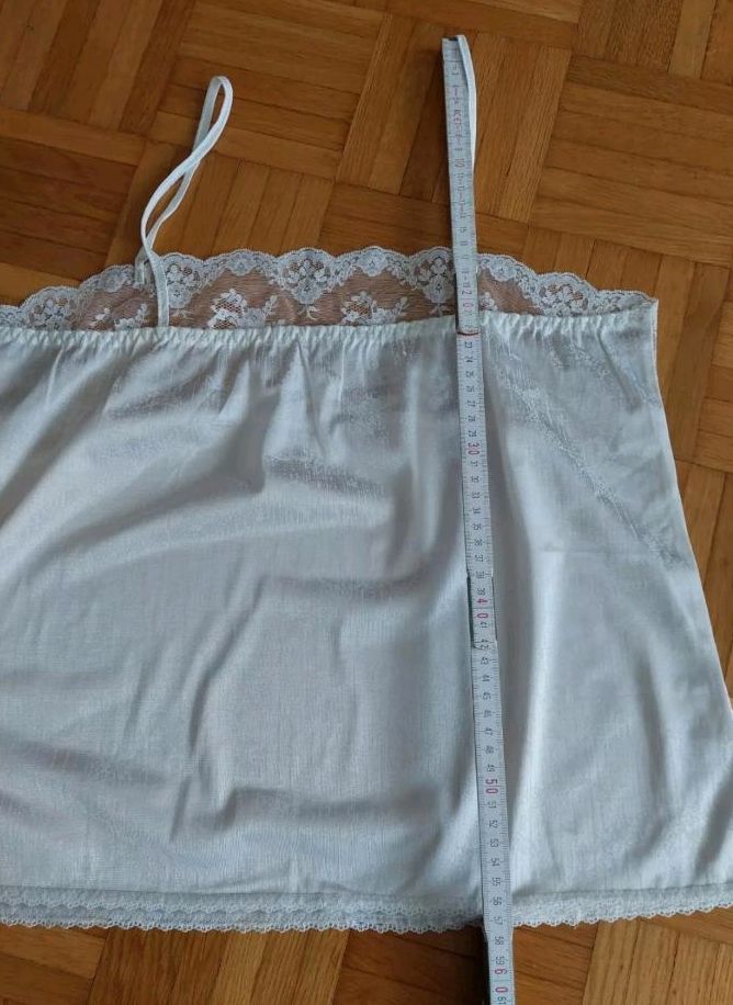 Rar Vintage Antistatisch Negligee Unterhemd Top Gr.44 Weiß Neu in Landsberg (Lech)