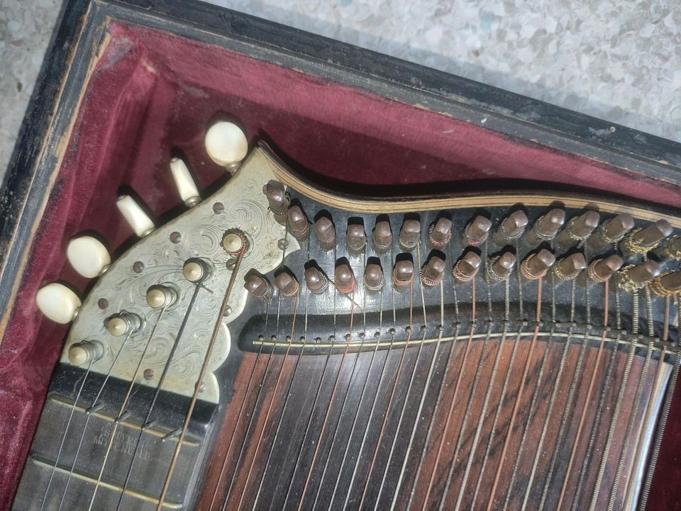 Zither in Holzkoffer in Darmstadt