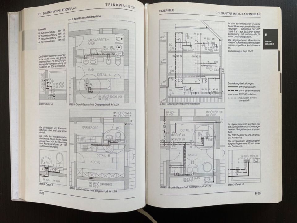 Pistohl Handbuch der Gebäudetechnik Band 1 Sanitär, Elektrik, etc in Leipzig